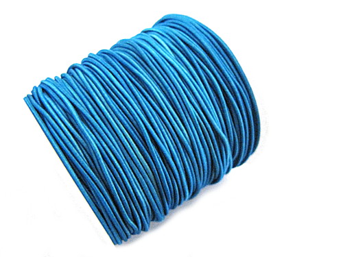 Gummikordel elastisch, 1mm, blau petrol, 20m (0,25/m)